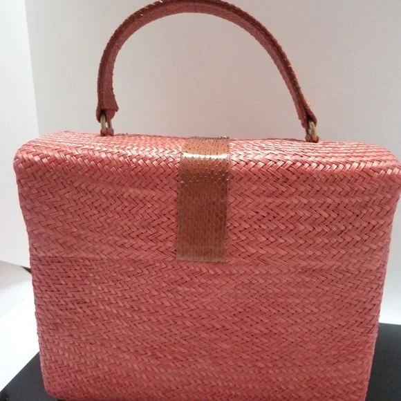 Serpui MarieWicker RATTAN Bag TOP HANDLE Collectible CROSSBODY CHAINTASSEL
